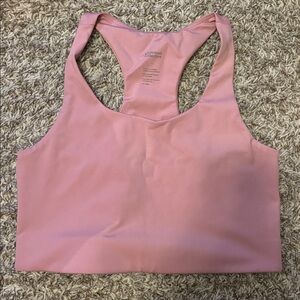 Girlfriend Collective Paloma Racerback Bra in Pink Large